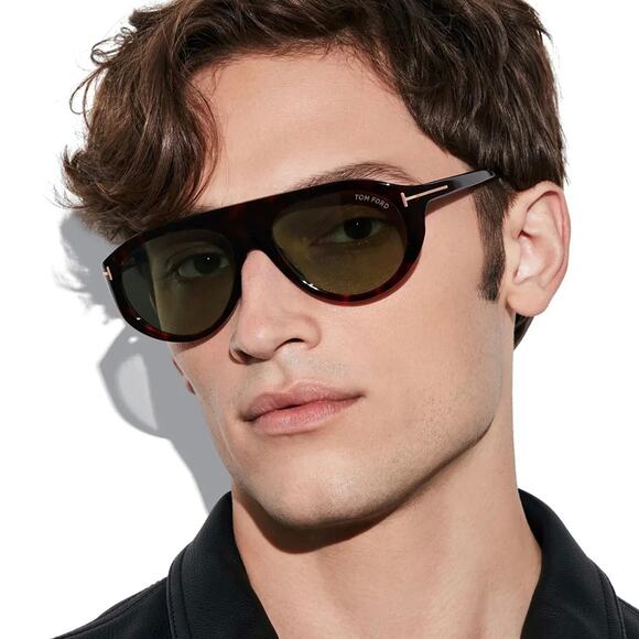 NEW!!! TOM FORD Rex-02 Sunglasses TF1001 01A Authentic - Picture 1 of 11